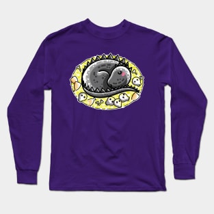 Cute Dragon Asleep on its Hoard Long Sleeve T-Shirt